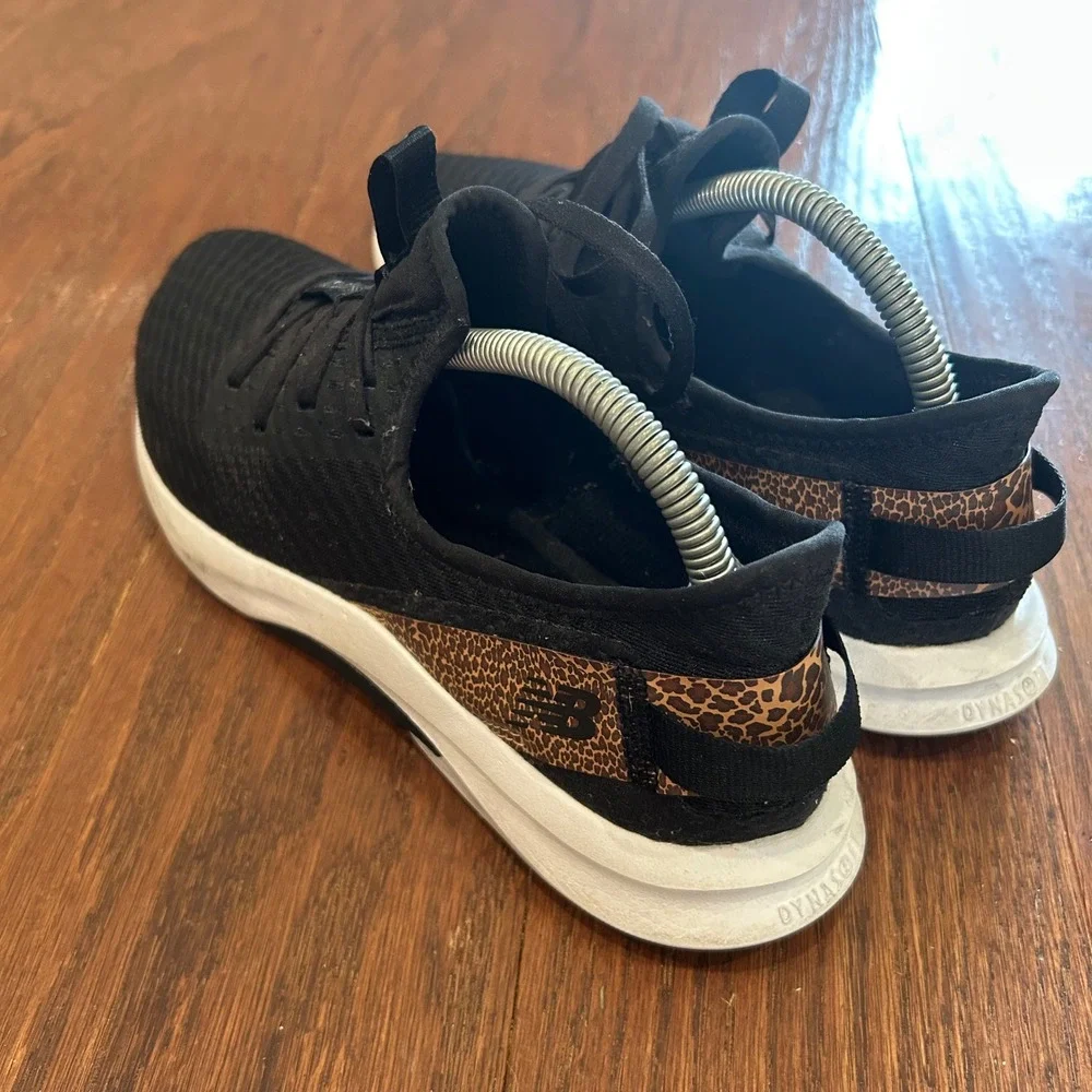 New Balance Nergize Sport Women Black Leopard Print Sneakers 8.5